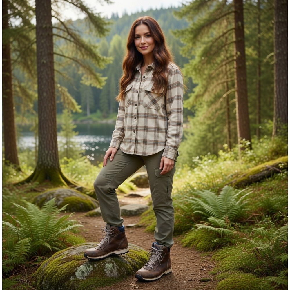 Timberland Mt. Maddsen Waterproof Hiking Boots Brown Blue A1NRW Womens 7.5